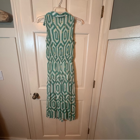 Alex & Parker Sleeveless Collared Maxi Dress – Size L - Picture 3 of 5